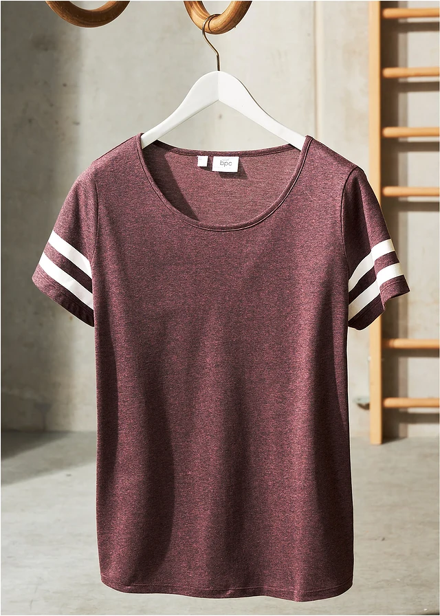 Lot de 2 T-shirts de sport légers • anthracite chiné + violet foncé chiné • product-page.page-title-suffix