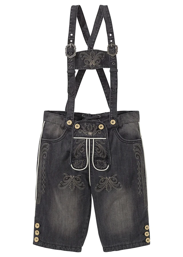 Culotte courte bavaroise en jean regular