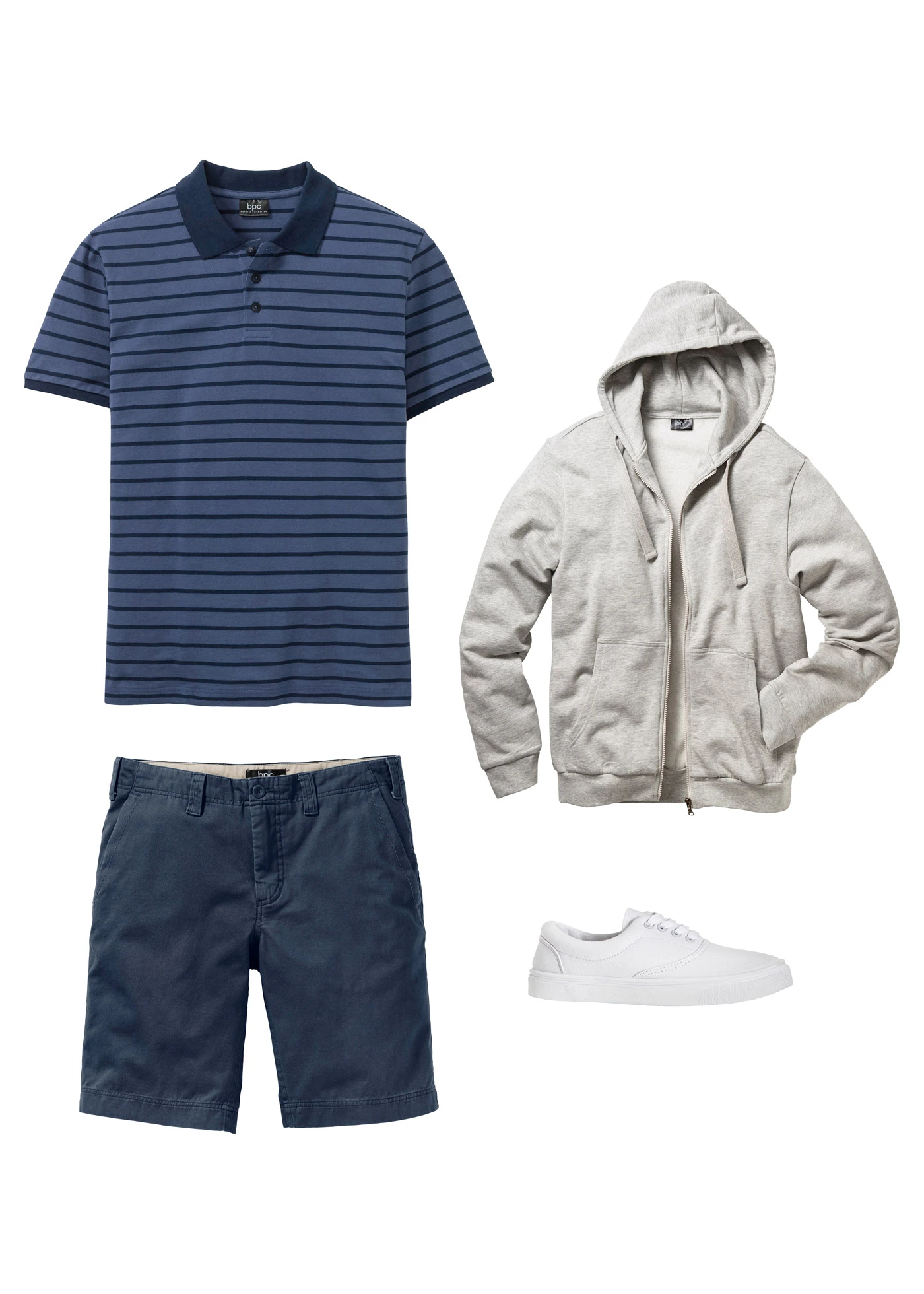 Bermudy chinosy, z czystej bawełny, regular fit • ciemnoniebieski • sklep bonprix