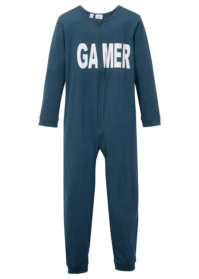 Pijama tip salopetă din bumbac organic 100%