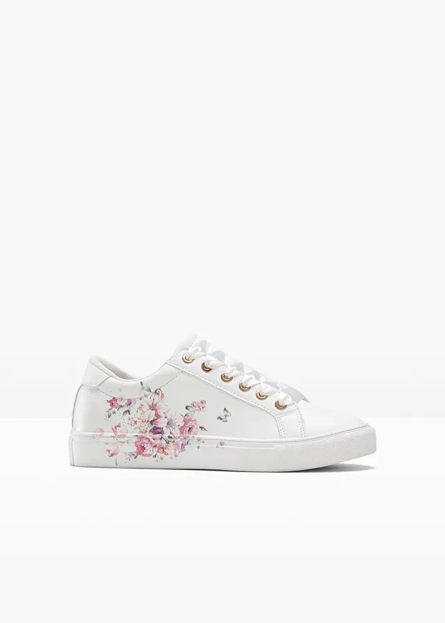 Sneakers met bloemenprint
