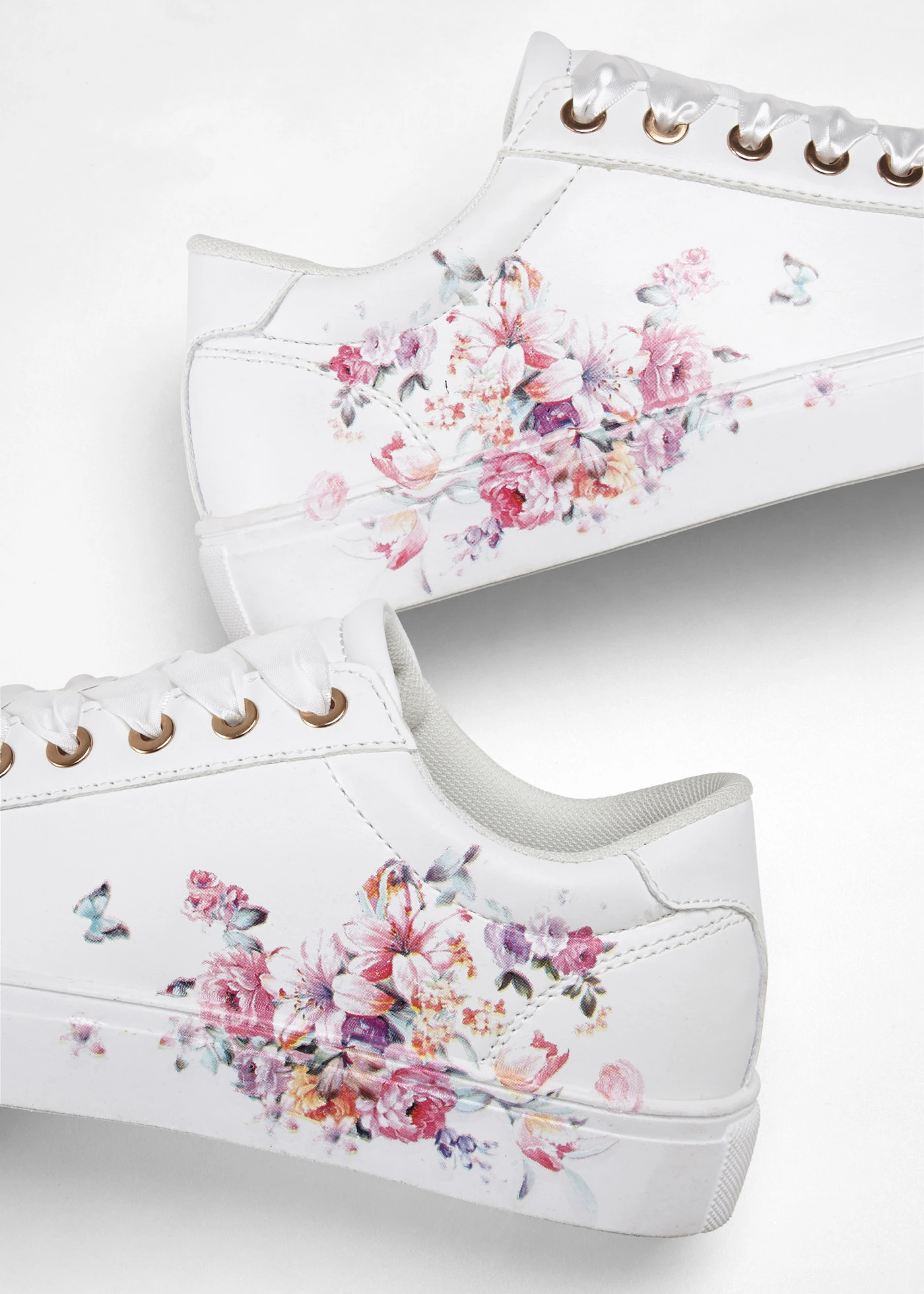 Sneakers à imprimé floral • blanc floral • Boutique bonprix