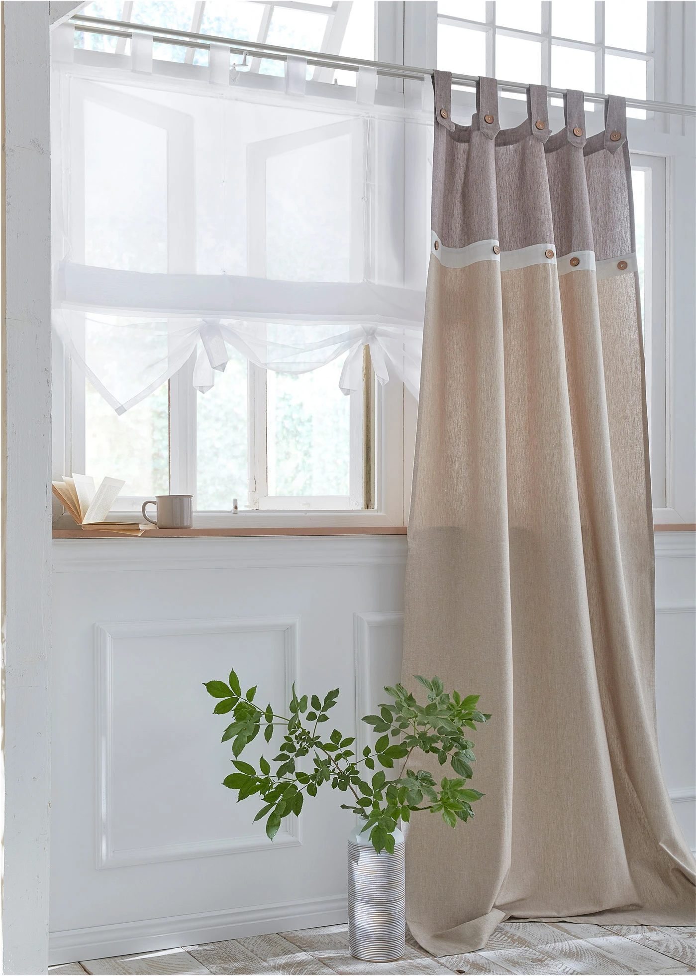 Store bateau avec polyester recyclé • blanc • Boutique bonprix