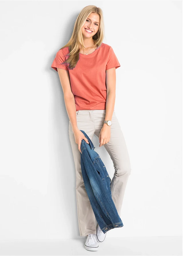 Lot de 5 T-shirts col rond • orange saumon + bleu azur + citron pastel + émeraude + blanc • product-page.page-title-suffix