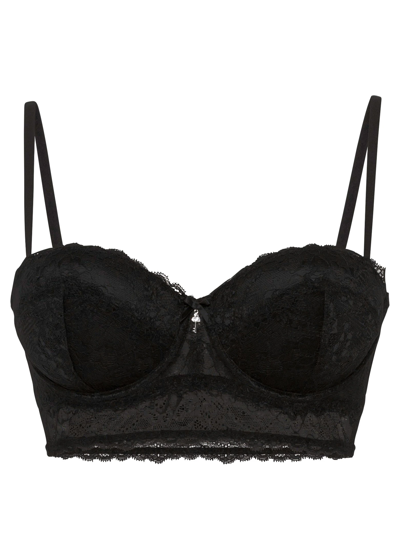 Balkonetová podprsenka z krajky • černá • bonprix obchod