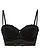 Balkonetová podprsenka z krajky, barva: černá