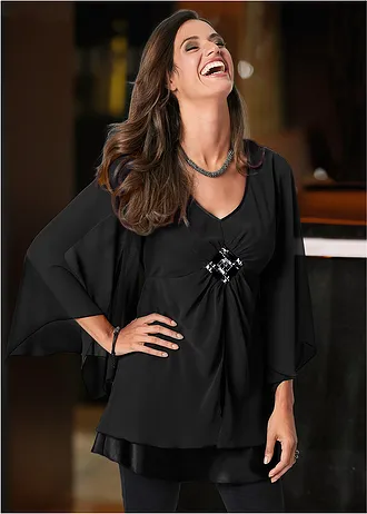 Bluză-tunică • negru • magazin bonprix