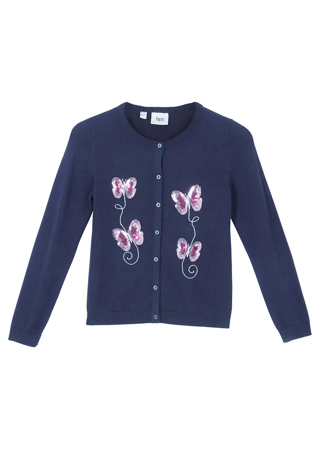 Dievčenský bavlnený sveter s flitrami Dievčenský bavlnený sveter s flitrami