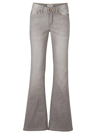 Pohodlné strečové džíny Bootcut, Mid Waist • světle šedá used • bonprix obchod