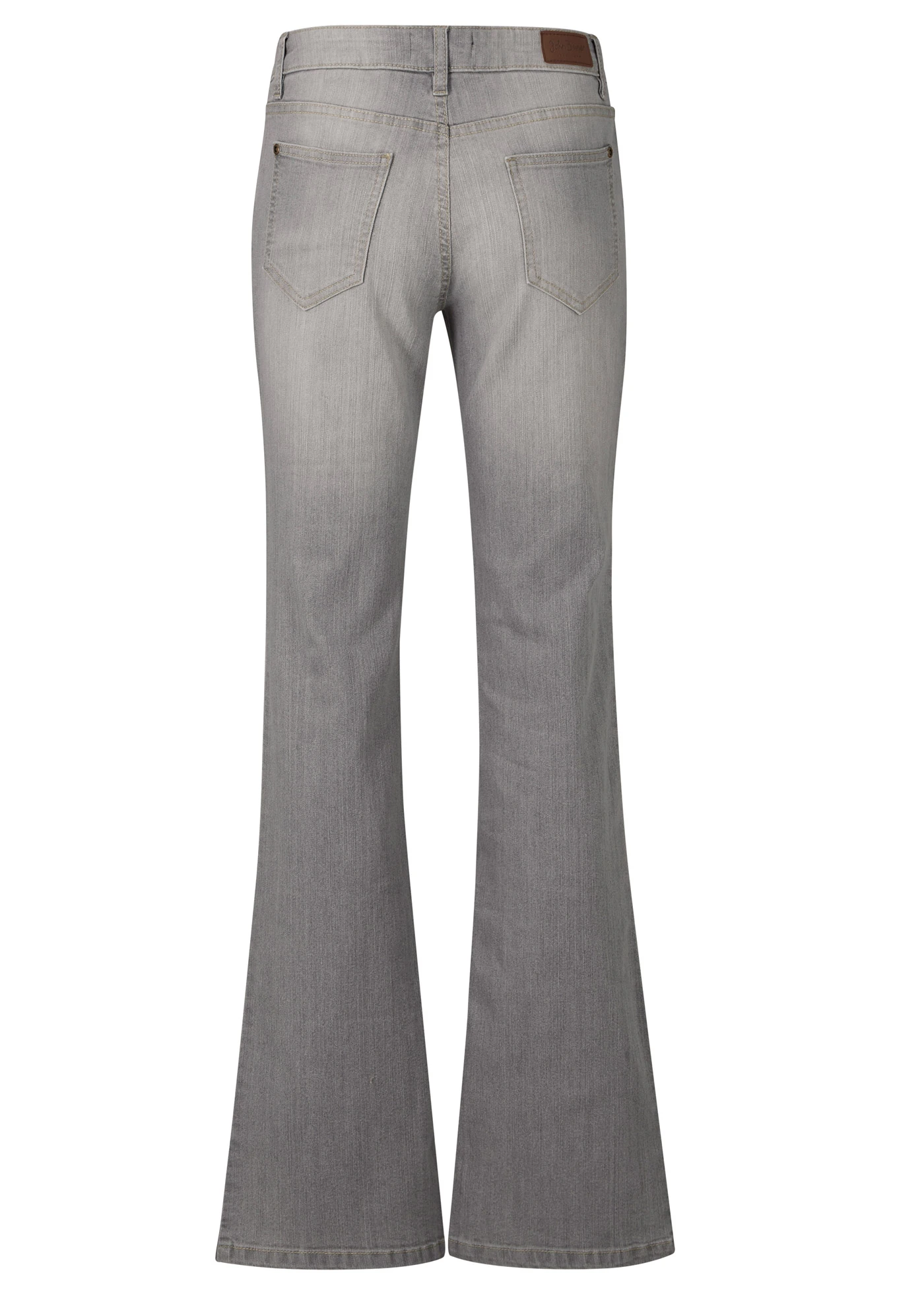 Pohodlné strečové džíny Bootcut, Mid Waist • světle šedá used • bonprix obchod