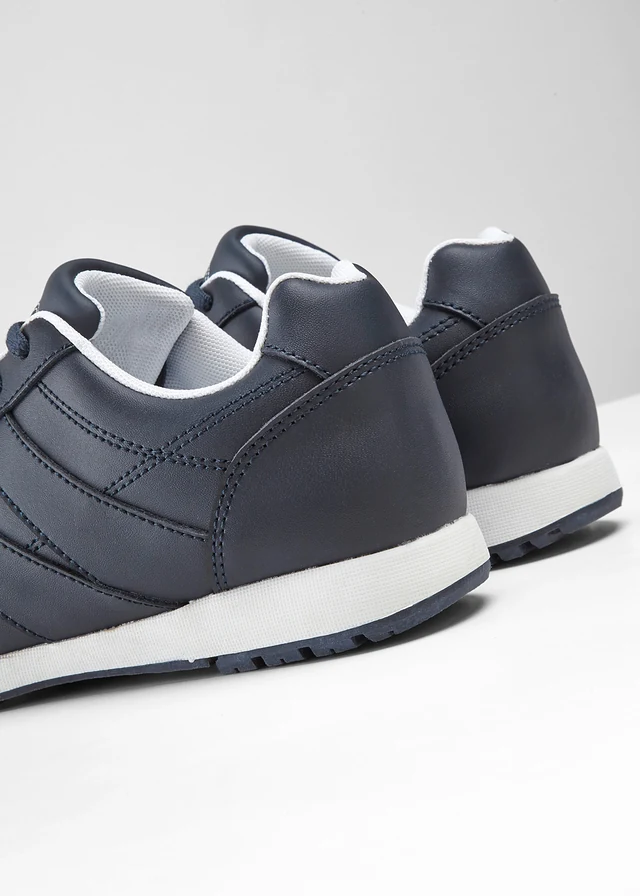 Sneakers van leer, Kleur: donkerblauw