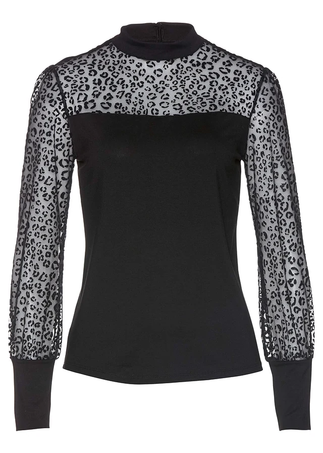 Longshirt van zachte viscose-mix