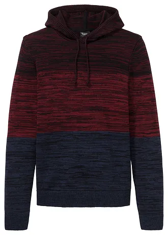 Pulover din tricot fin și moale, cu glugă, Regular Fit