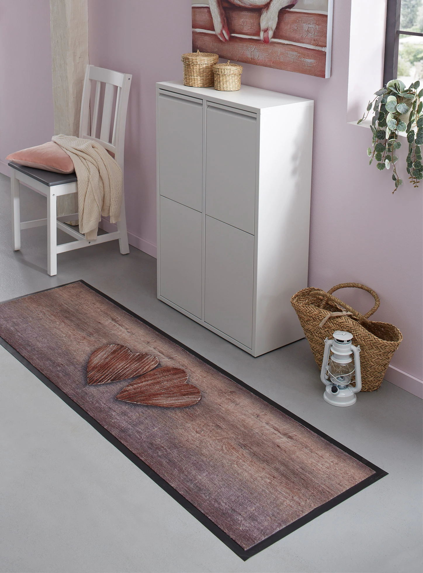 Paillasson motif cœur • marron • Boutique bonprix