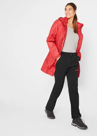 Spodnie softshell ze stretchem, z kieszeniami, hydrofobowe • czarny • sklep bonprix