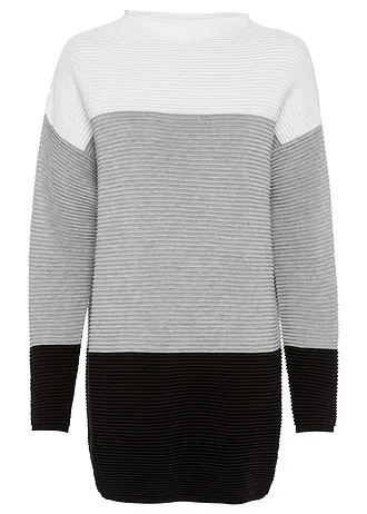 Dlouhý pruhovaný svetr