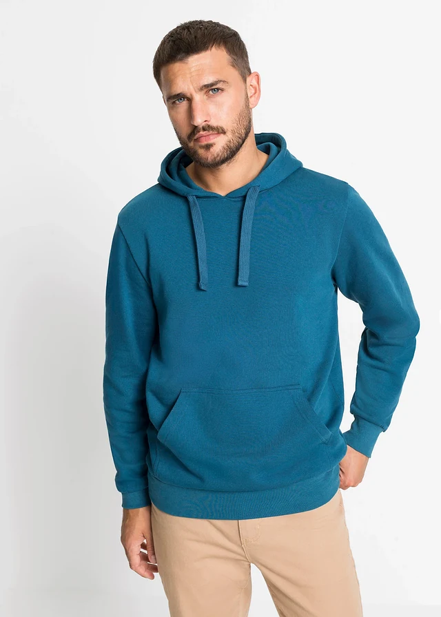 Mikina s kapucí, střih Regular Fit • tmavě modrá • bonprix obchod
