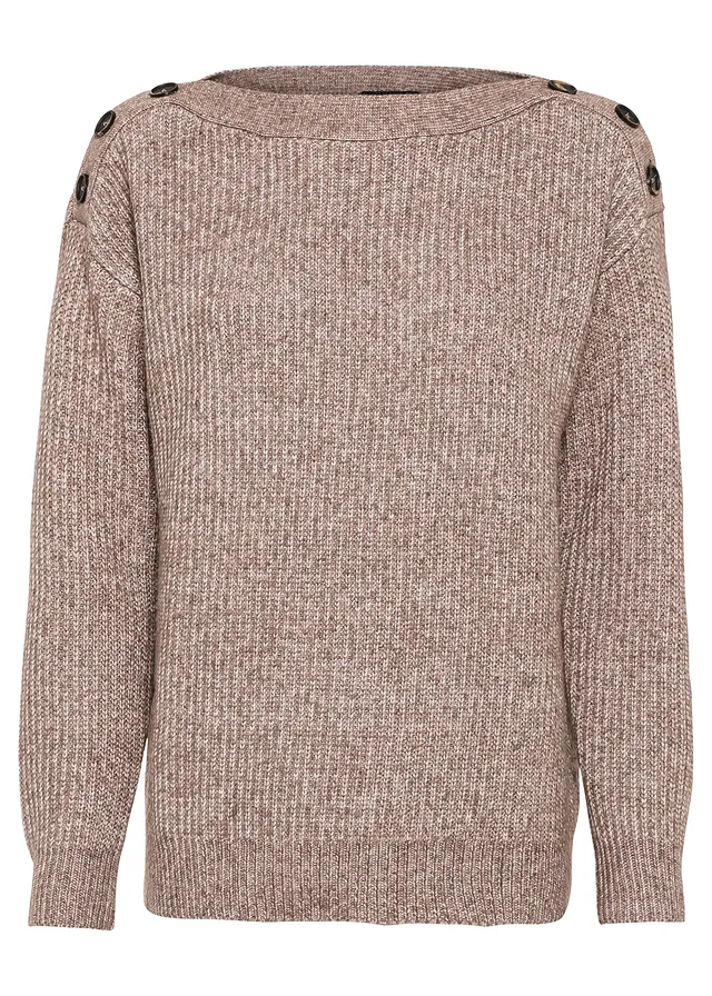Pulover oversize cu nasturi