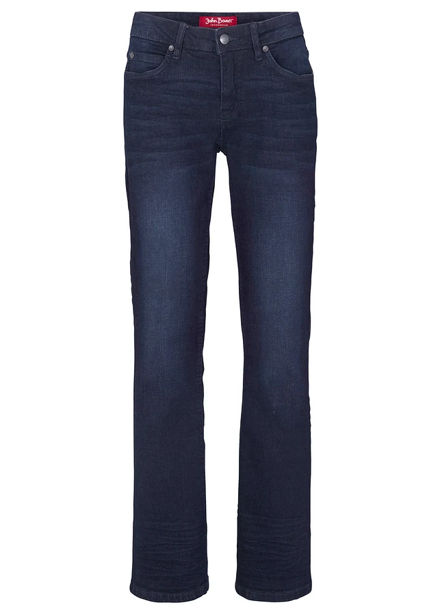 Jean bootcut taille mi-haute, extensible