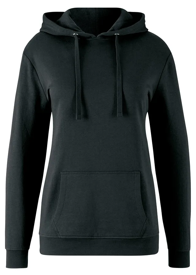 Basic hoodie van zacht frotté