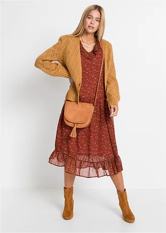 Vest met brede boorden • donkergeel • bonprix online shop