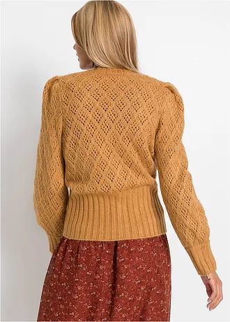 Vest met brede boorden • donkergeel • bonprix online shop