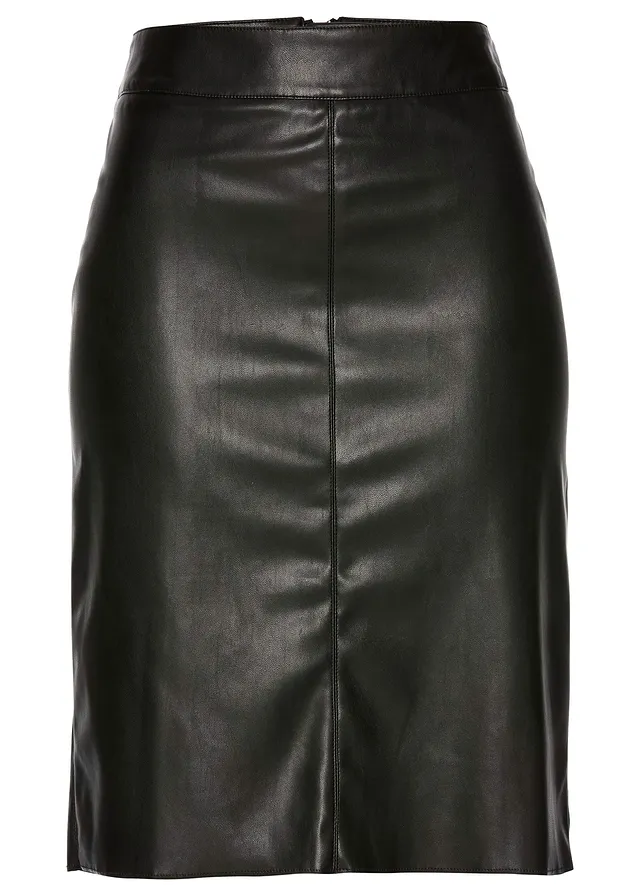 Fustă creion din imitație de piele