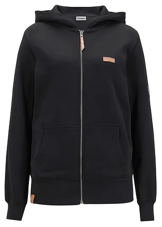 Sweatvest met capuchon van puur katoen