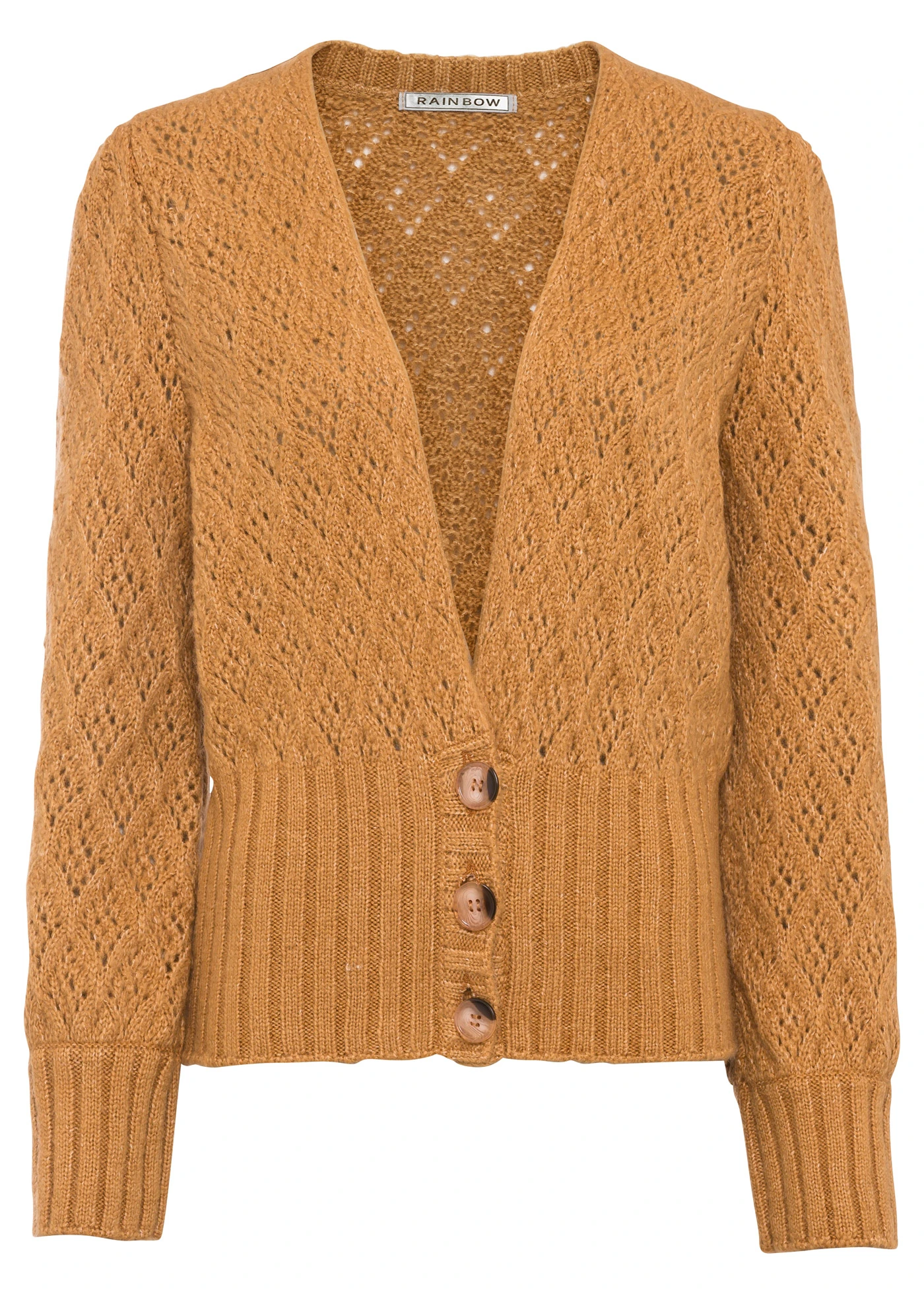 Vest met brede boorden • donkergeel • bonprix online shop