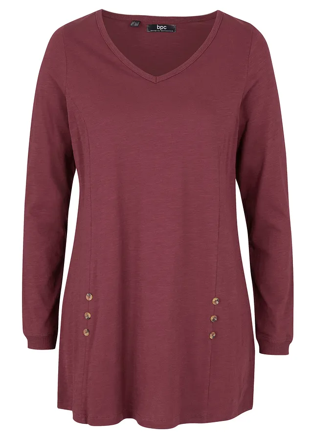 Bluză lungă din bumbac 100%