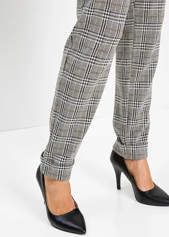 Pantaloni glencheck fără încheiere • gri fumuriu cadrilat • magazin bonprix