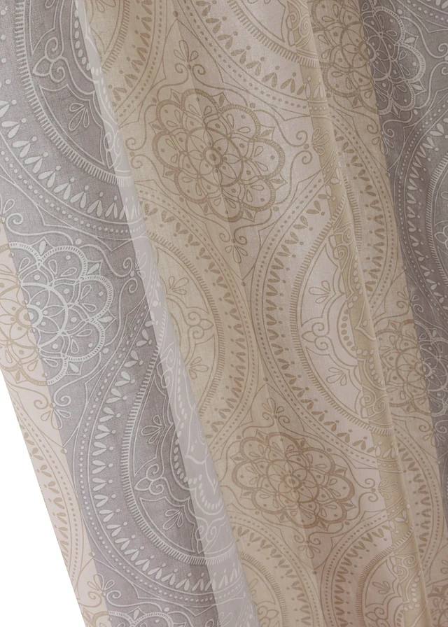 Rideau opaque (1 pce), Couleur: sable-gris