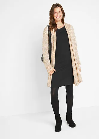 Accentuerende jersey jurk (set van 2), Kleur: zwart+zwart