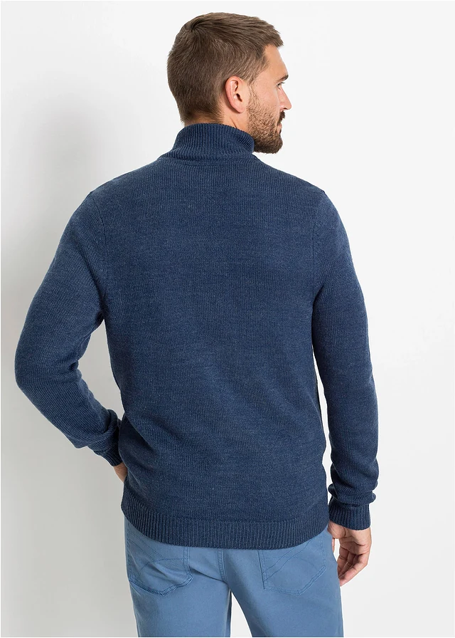 Vest met ritssluiting, Kleur: blauw