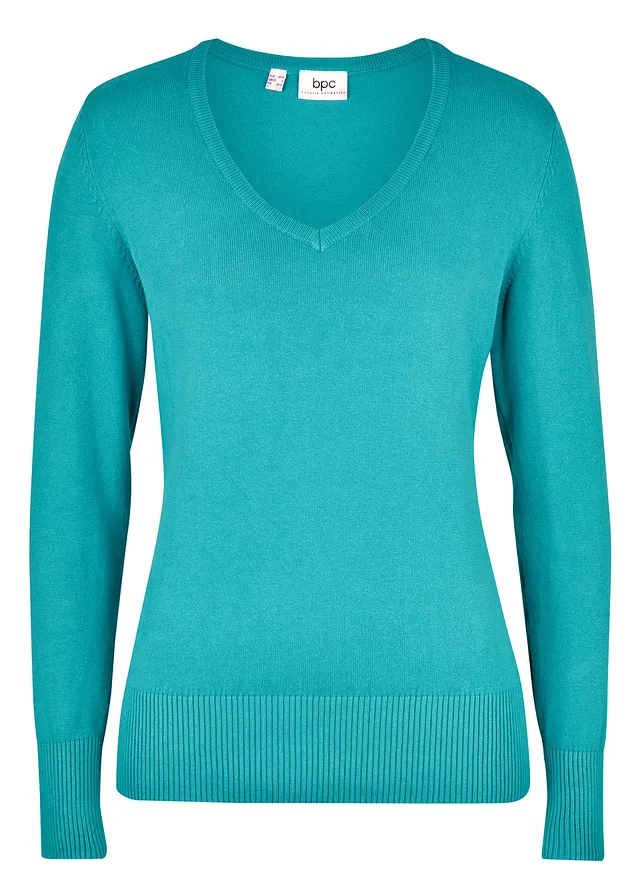 Pulover subţire în V