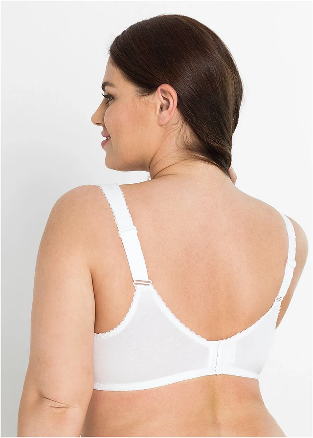 Bh zonder beugels met biologisch katoen (set van 2), Kleur: 2x wit
