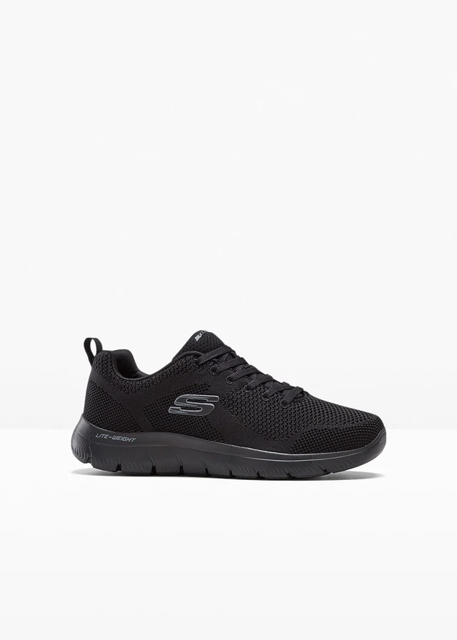 Sneakers van Skechers met memory foam, Kleur: zwart