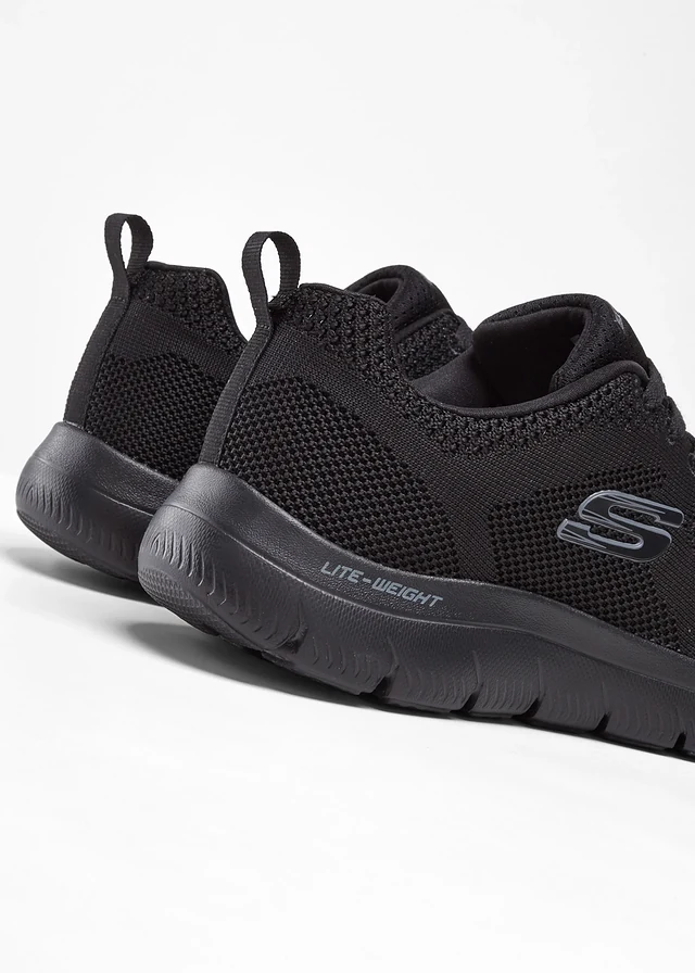 Sneakers van Skechers met memory foam, Kleur: zwart