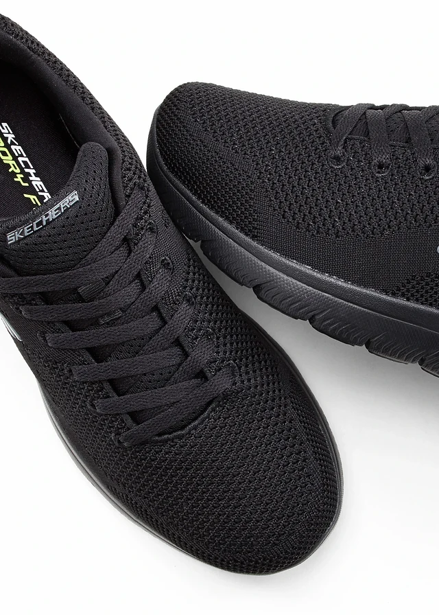 Sneakers van Skechers met memory foam, Kleur: zwart