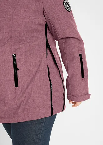 Pohodlná těhotenská a nosicí bunda 3 v 1, barva: bordó melír