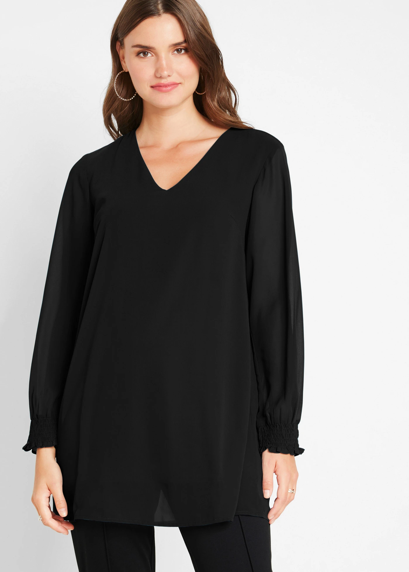 Blouse longue • noir • Boutique bonprix