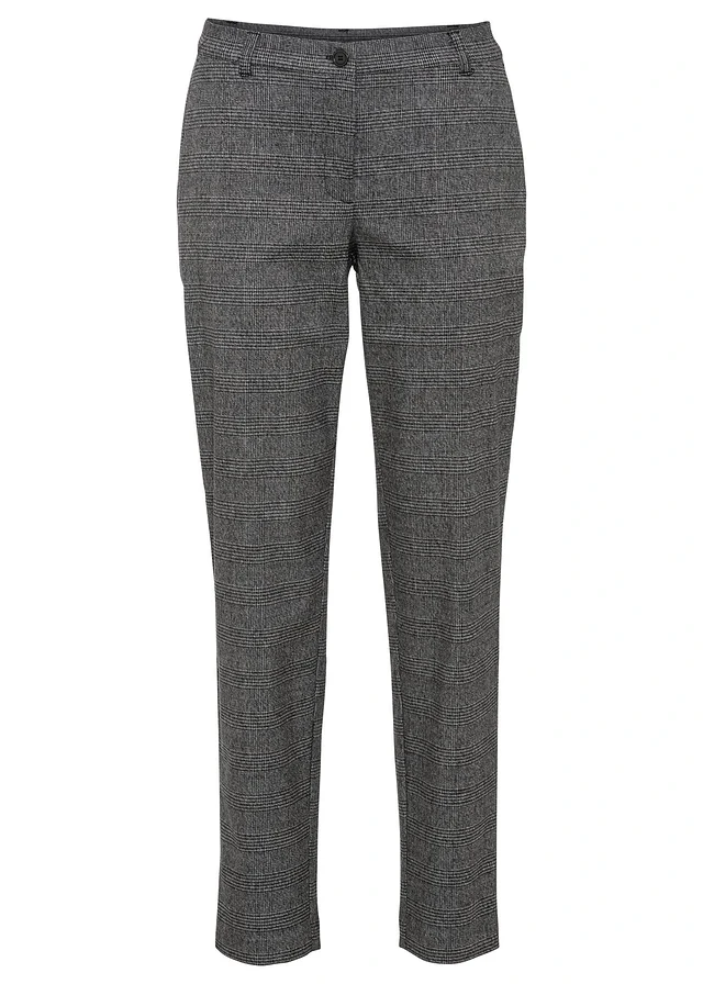 Geruite broek, Kleur: zwart-wit geruit