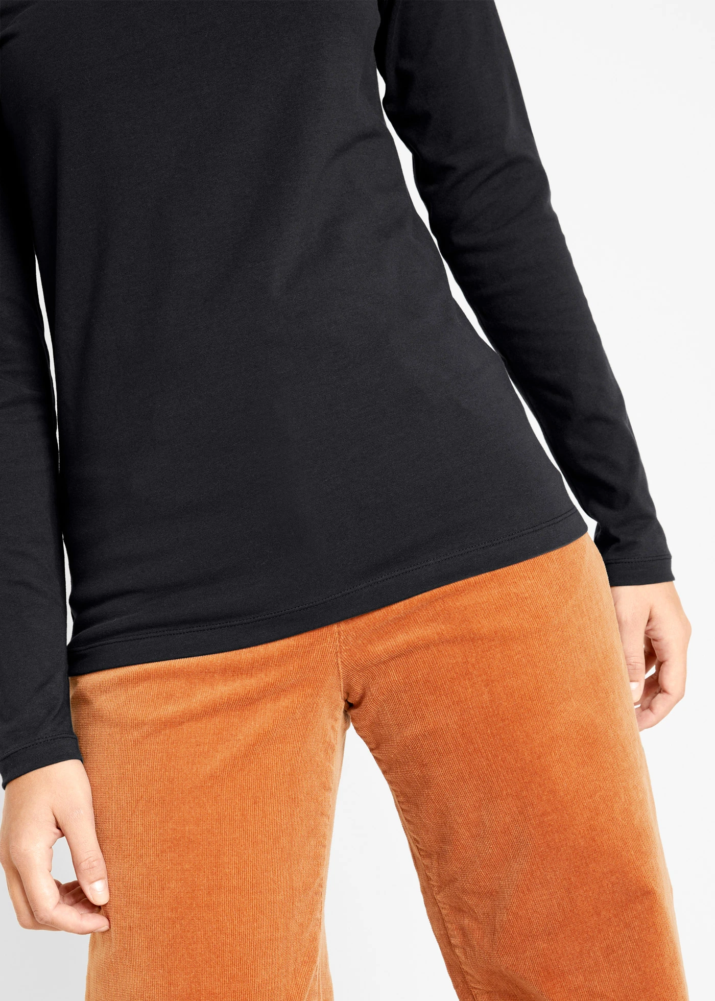 Bluză cu mâneci lungi (set/2 buc.) • negru/negru • magazin bonprix