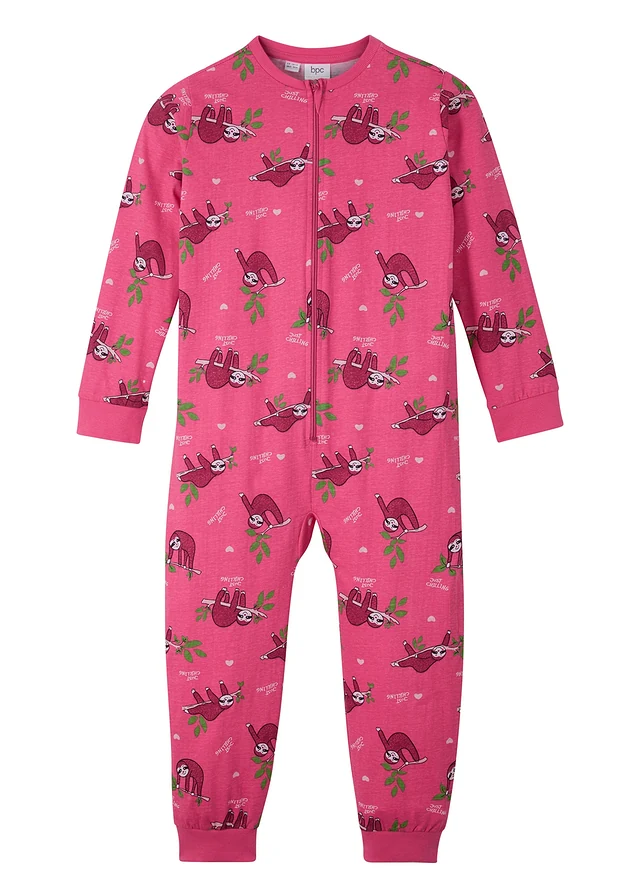 Pijama tip salopetă din bumbac organic 100%