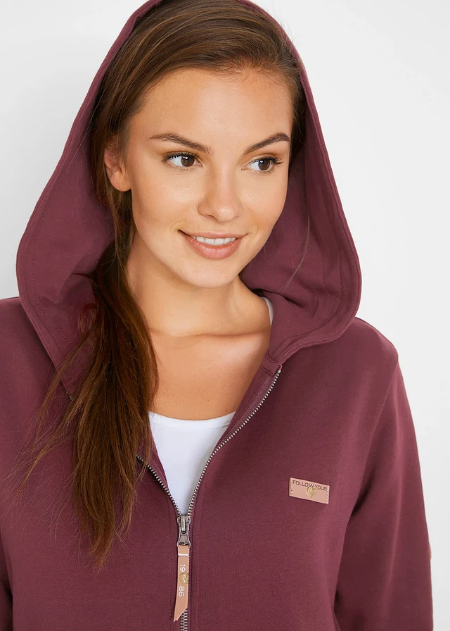 Sweatvest met capuchon • esdoornrood • product-page.page-title-suffix