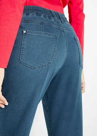 Thermo farmer kényelmes derékpánttal • kék kőmosott • bonprix áruház