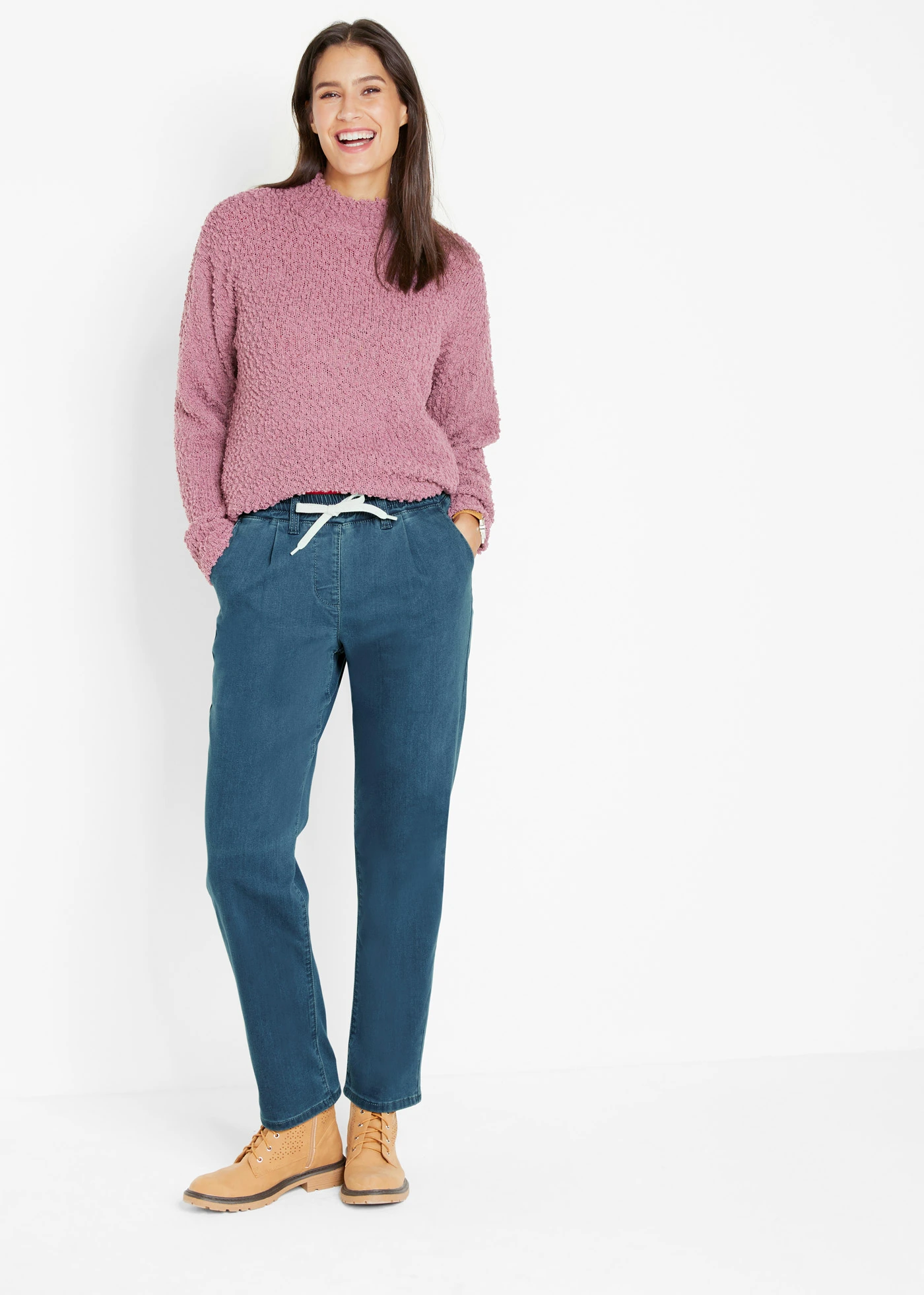 Thermojeans met comfortband • blue stone • bonprix online shop