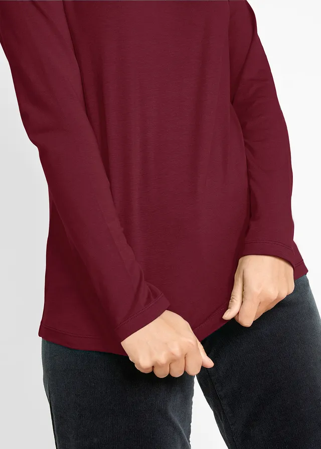 Longsleeve (set van 2) • antraciet gemêleerd+robijnrood • product-page.page-title-suffix