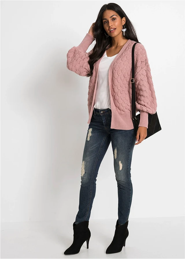 Ajour vest, Kleur: rozenhout