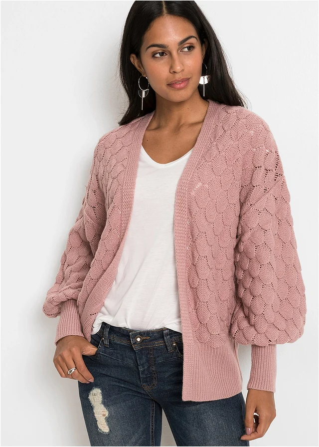 Ajour vest, Kleur: rozenhout